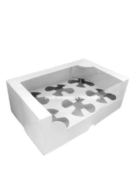 Caja Blanco para 6 Cupcakes con inserto – la fabrica de cajas mx