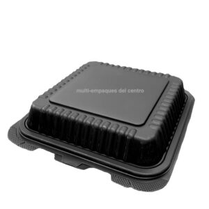 Contenedor 8×8 negro con y sin división