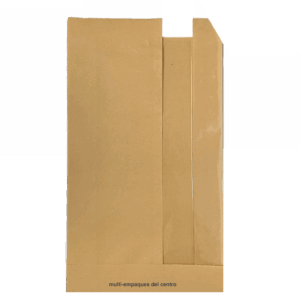Bolsa Antigrasa Kraft 15×27+6 cm