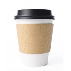 Vaso de Cartón Blanco con Tapa