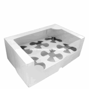 Caja para 6 Cupcakes Con y Sin base