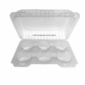 Contenedor para 6 cupcakes